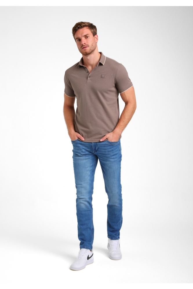 LUXE JACQUARD POLO 235923 DESERT TAUPE